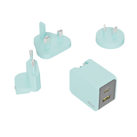 (Typ A) Elektroniczna szybka ładowarka UE 45 W GaN z wymiennymi wtyczkami