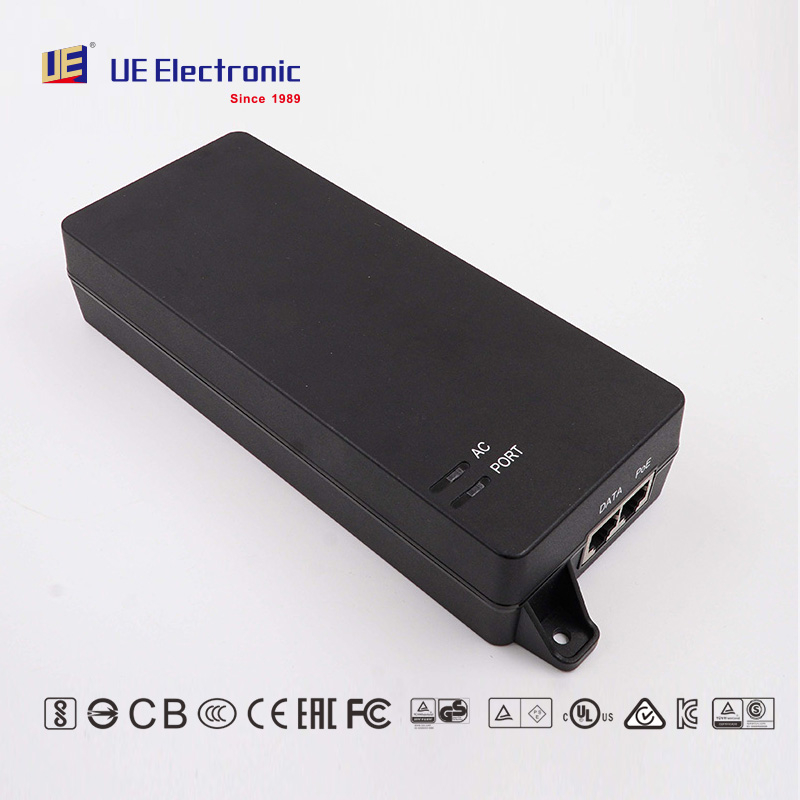 Adaptador de inyector PoE de 90W, inyector activo IEEE802.3BT para PTZ, controlador LED, c&aacute;mara de vigilancia
