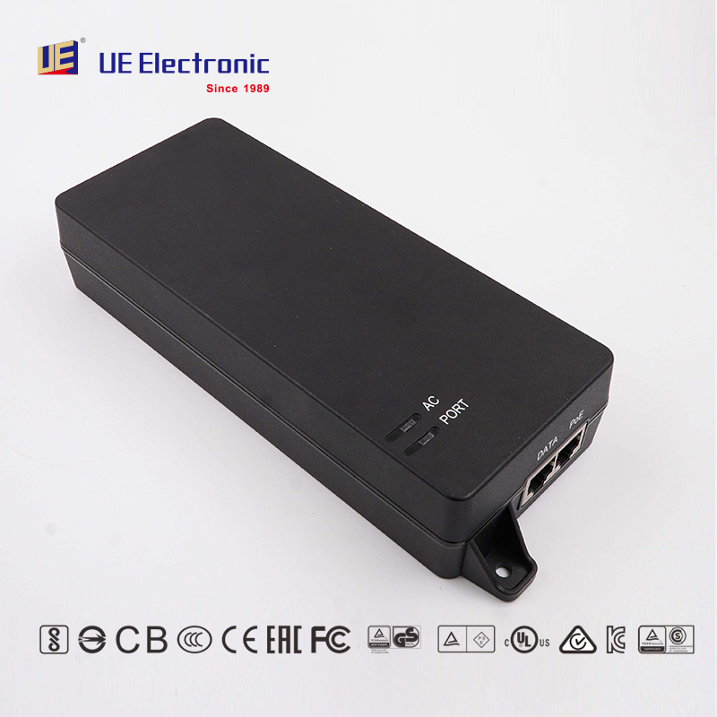 Adaptador de inyector PoE de 90W, inyector activo IEEE802.3BT para PTZ, controlador LED, c&aacute;mara de vigilancia